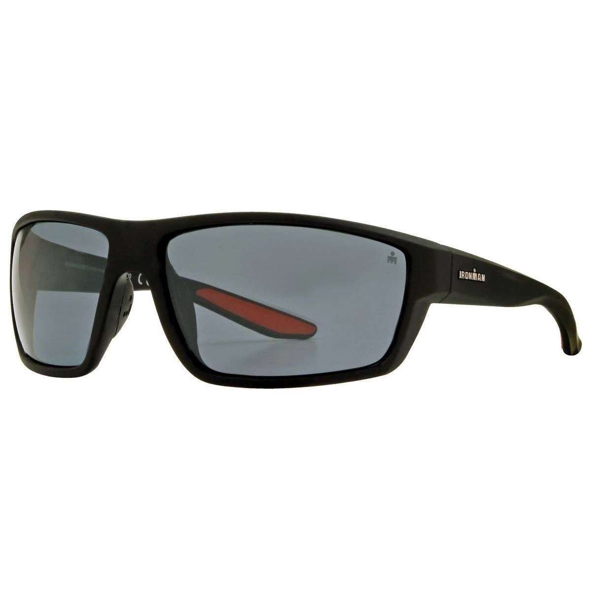 Iron Man Mens Matte Black/Red/Smoke Grey Rectangle Wrap Sunglasses – KJ  Beckett