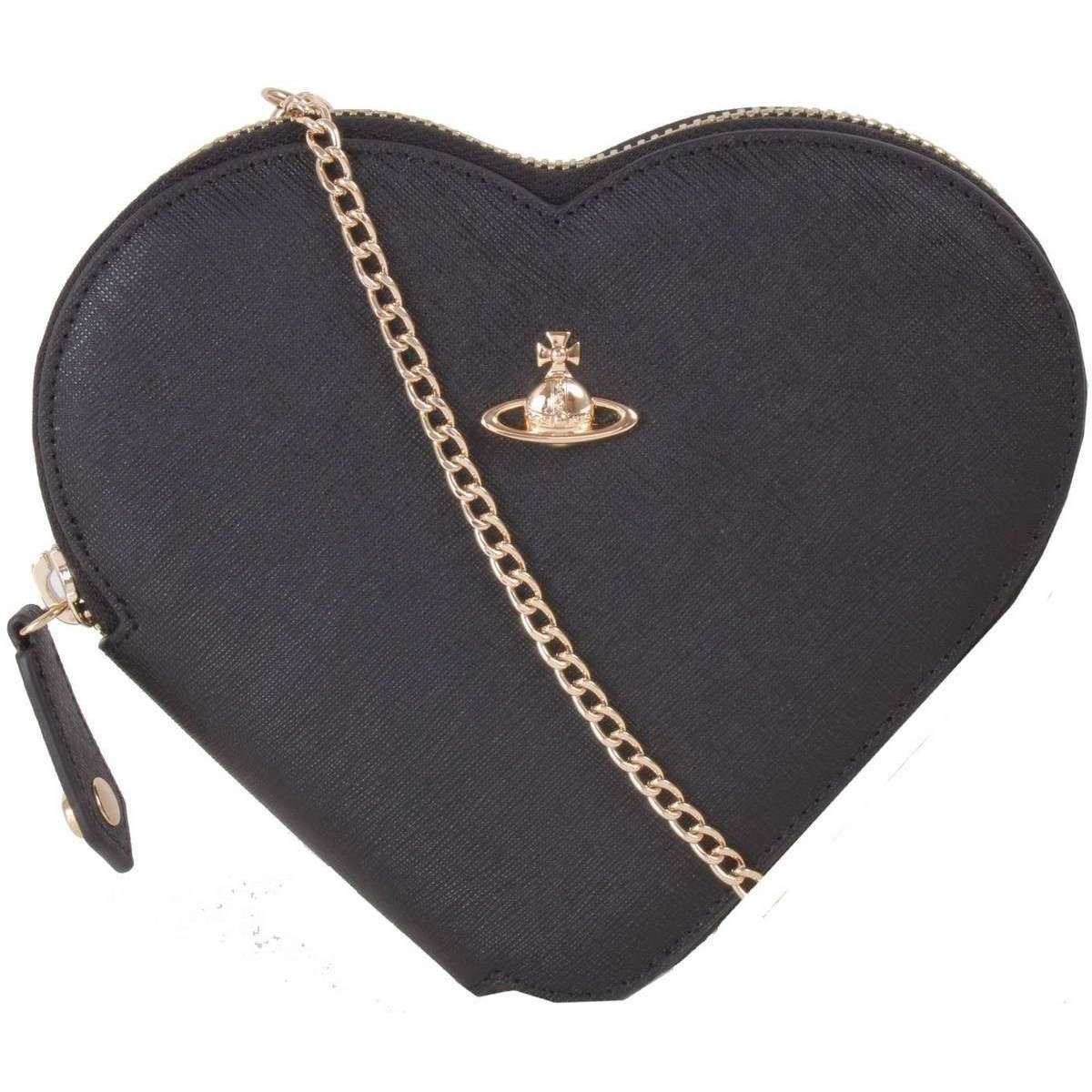 Vivienne Westwood New Heart Leather Cross-Body Bag