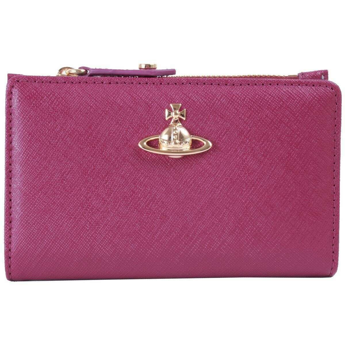 Vivienne Westwood Saffiano Leather Card Holder - Pink