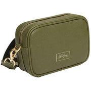 Alice Wheeler London Mini Camera Crossbody Bag - Olive Green