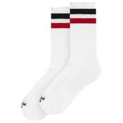 American Socks Teenage Anarchist Mid High Socks - White