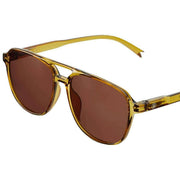 Barner Brad Glossy Sunglasses - Ecru Olive Green/Cocoa Brown