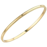 Beginnings Millegrain 3mm Bangle - Gold