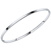 Beginnings Plain 3mm Bangle - Silver