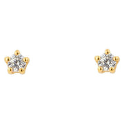 Beginnings Tiny Stud Earrings - Gold