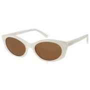 Botaniq Oval Cat-Eye Sunglasses - White