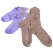 Burlington Everyday X-Mas Gift Box Socks - Lilac/Sand Beige