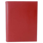 Byron and Brown Folding Nappa Leather 3 Fold 5 x 3.5 Travel Frame - Mulberry Red