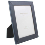 Byron and Brown Slim Classic Nappa Leather 8 x 6 Photo Frame - Dark Blue