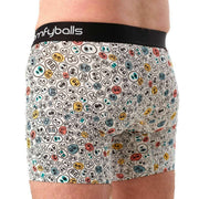 Comfyballs Cotton Long Boxer - Smiley White