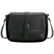 David Jones Half Flap Saddle Bag - Black