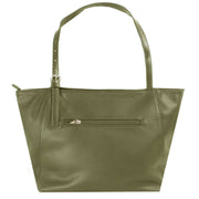 David Jones Medium Shopper Bag - Dark Sage Green