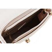 David Jones Small Full Flap Turnlock Across Body Bag - White