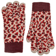 Dents Animal Print Gloves - Plum Purple