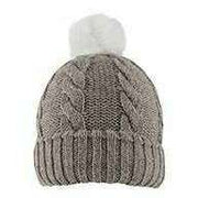 Dents Cable Knit Pom Hat - Oatmeal