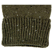 Dents Lymington Fingerless Knitted Gloves - Olive Green