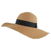 Dents Ribbon Floppy Straw Sun Hat - Natural