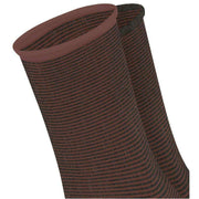 Esprit Allover Stripe 2 Pack Socks - Brown Mix