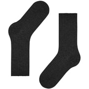 Falke Cosy Wool Boot Socks - Anthracite Mel Grey