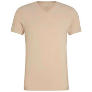 Falke Daily Climate Control V-Neck T-Shirt - Camel Brown