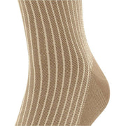 Falke Oxford Stripe Knee High Socks - Camel Brown