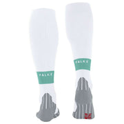 Falke RU Compression Energy Running Knee-High W2 Socks - White/Teal