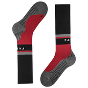 Falke RU Compression Energy Running Knee-High W3 Socks - Black/Scarlet Red