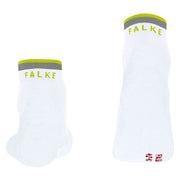 Falke RU4 Endurance Reflect Running Short Socks - White/Green