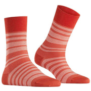 Falke Sensitive Sunset Stripe Socks - Papaya Orange