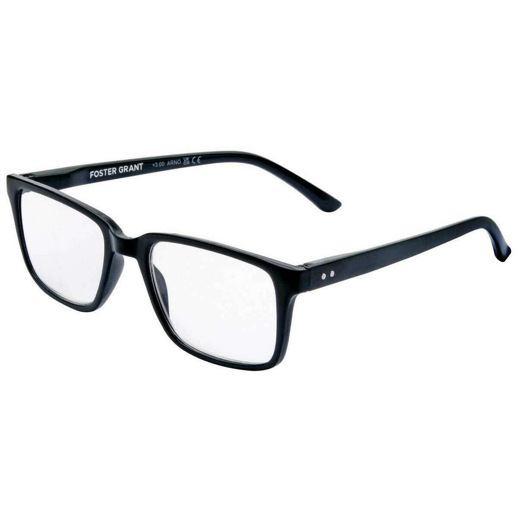 Mens Shiny Black Foster Grant Arno Reading Glasses – KJ Beckett