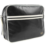 Fred Perry Classic Shoulder Bag - Black/Ecru Cream