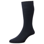 HJ Hall Original Cotton Softop Socks - Navy