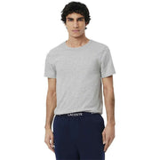 Lacoste Slim Fit Crew Neck 3 Pack T-Shirts - White/Silver Chine/Black