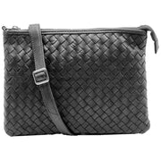 Lappella Yasmin Crossbody Clutch Bag - Black Weave