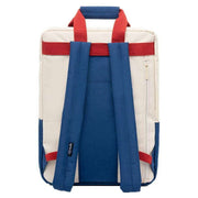 Lefrik Daily 15" Bauhaus Block Backpack - Blue/Cream/Red