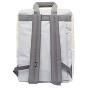 Lefrik Daily 15" Stripes Concrete Block Backpack - Grey/Light Grey/Cream