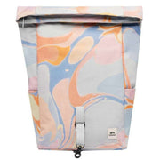 Lefrik Roll Mini Marble Backpack - Blue/Cream/Yellow