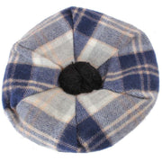 Locharron of Scotland Bannockbane Tartan Brushed Wool Tam - Blue/Navy