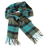 Locharron of Scotland Darwin Gunn Antique Tartan Oversized Lambswool Scarf - Blue/Green