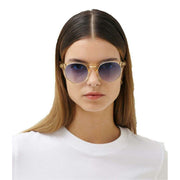 MessyWeekend New Depp Sunglasses - Champagne/Blue