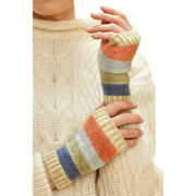 Powder Lilia Wrist Warmers - Pastel Mix