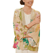 Powder Tropical Flora and Fauna Kimono Jacket - Coconut Cream