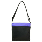 Roka Kennington B Medium Creative Waste Two Tone Recycled Nylon Crossbody Bag - Black/Simple Purple