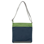 Roka Kennington B Medium Creative Waste Two Tone Recycled Nylon Crossbody Bag - Midnight Blue/Avocado Green