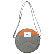 Roka Paddington B Creative Waste Two Tone Recycled Nylon Crossbody Bag - Graphite Grey/Burnt Orange