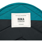 Roka Paddington B Creative Waste Two Tone Recycled Nylon Crossbody Bag - Marine Blue/Black