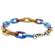 Ti2 Titanium Anchor Braclet - Denim Blue