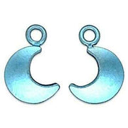 Ti2 Titanium Moon Charms - Light Blue