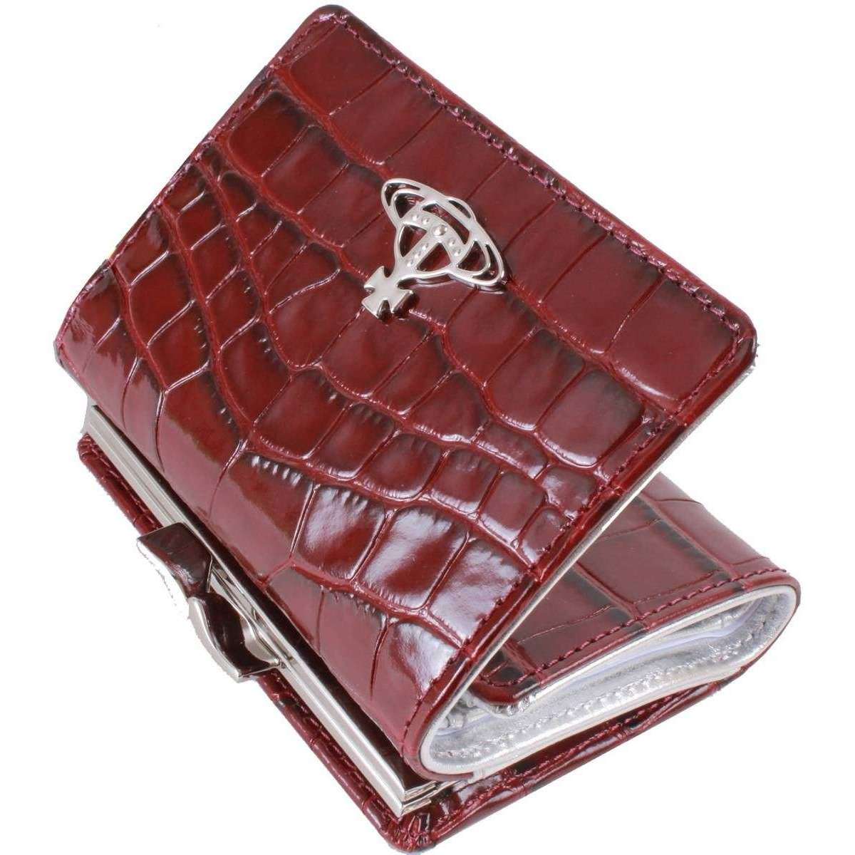 Small Frame Wallet in burgundy