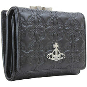 Vivienne Westwood Embossed Nappa Small Frame Purse - Black